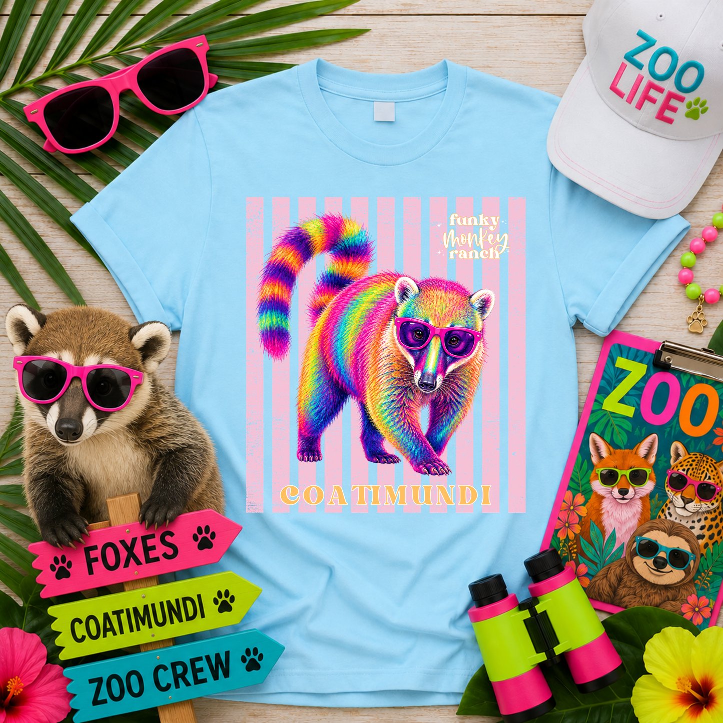 Bright Summer Coatimundi Shirt
