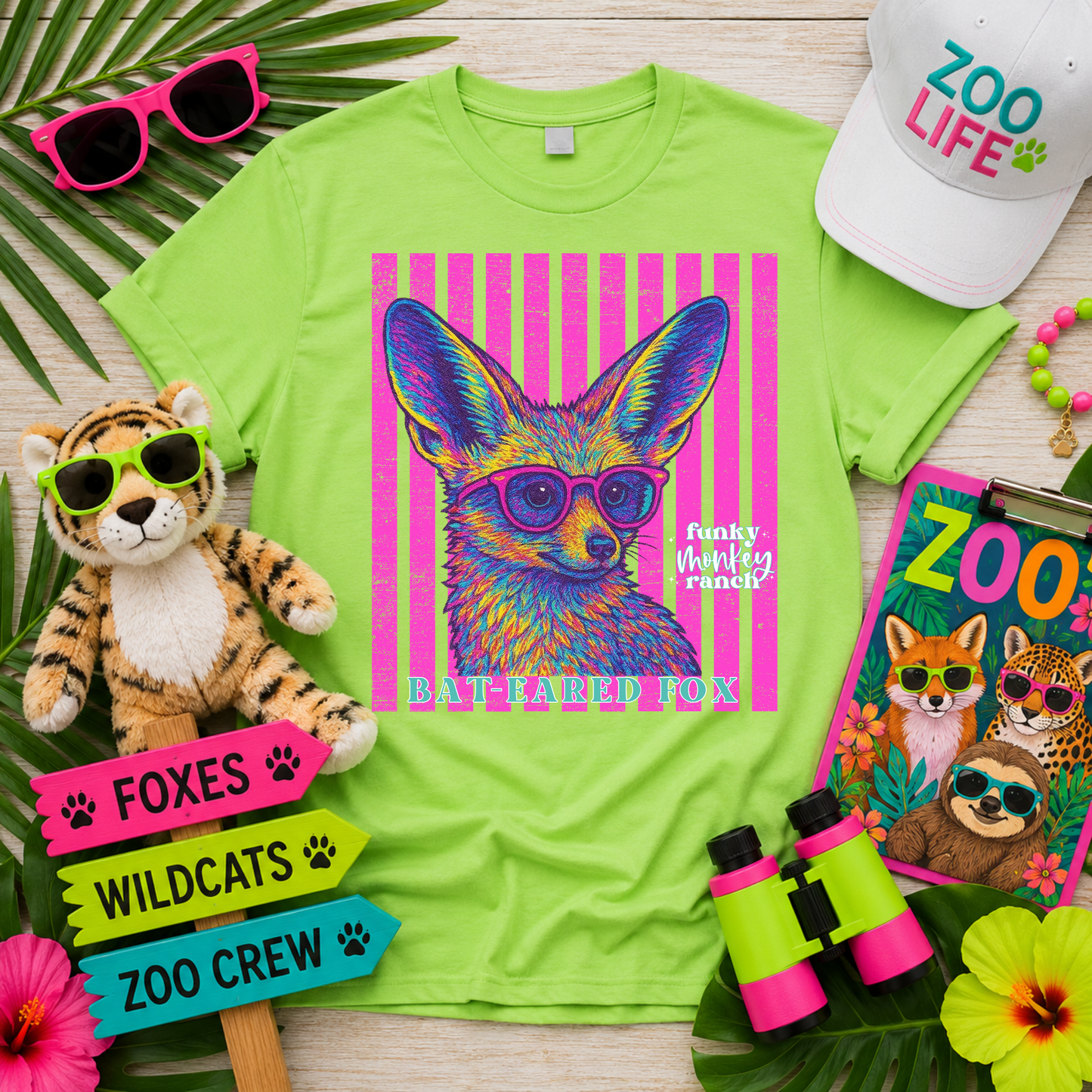 Bright Summer Bat-eared Fox Shirt