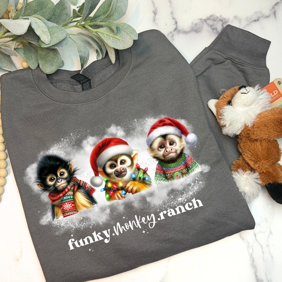 Holiday Monkey Sweatshirt