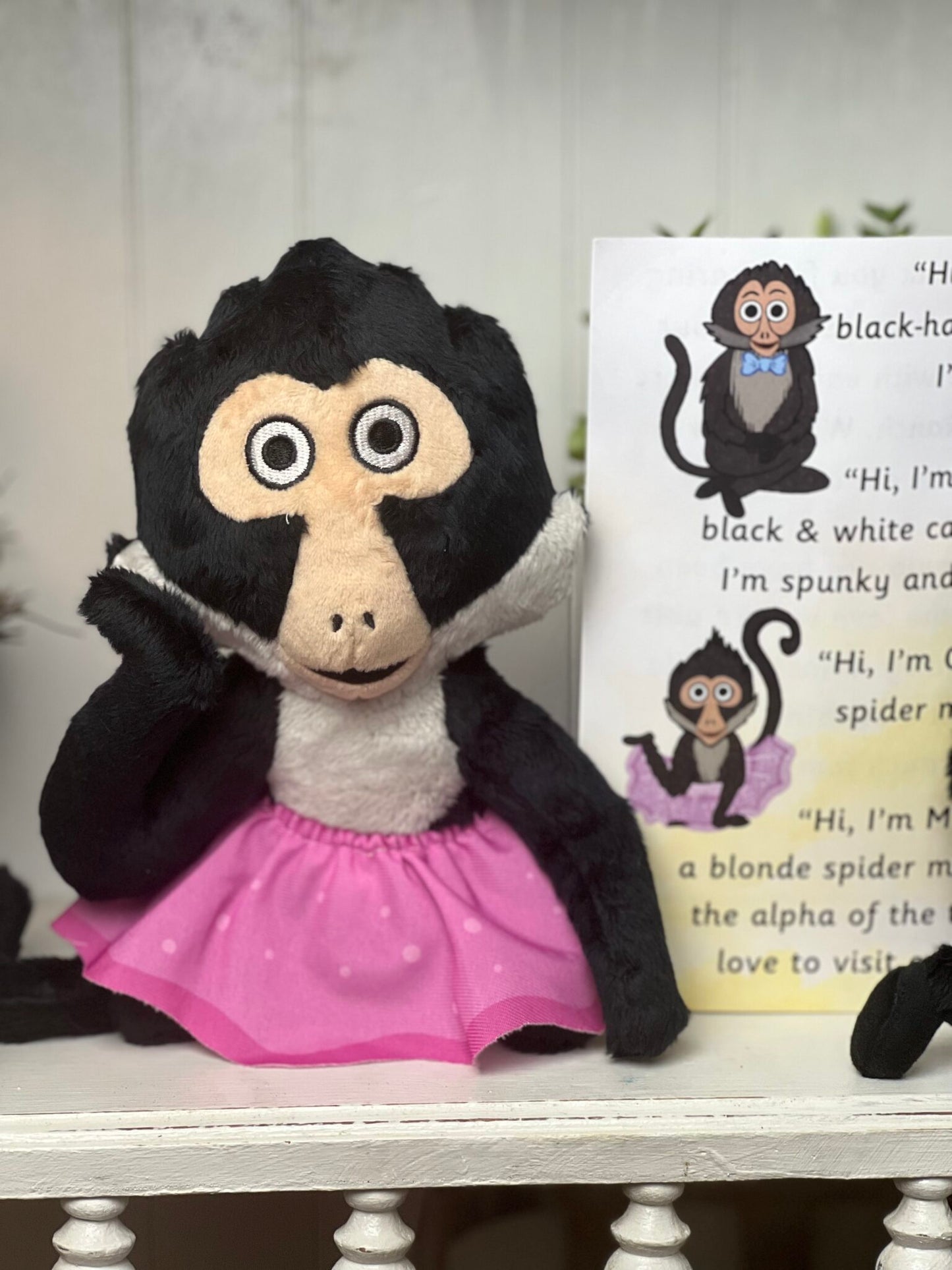 Winston and Quinley Plushies - Custom Spider Monkey Plush Animal