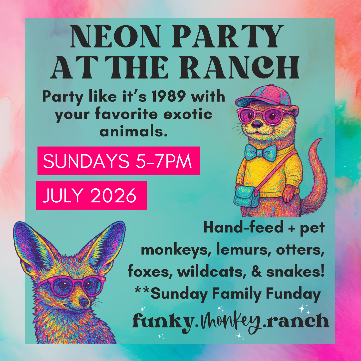 Neon Sunday Family Funday