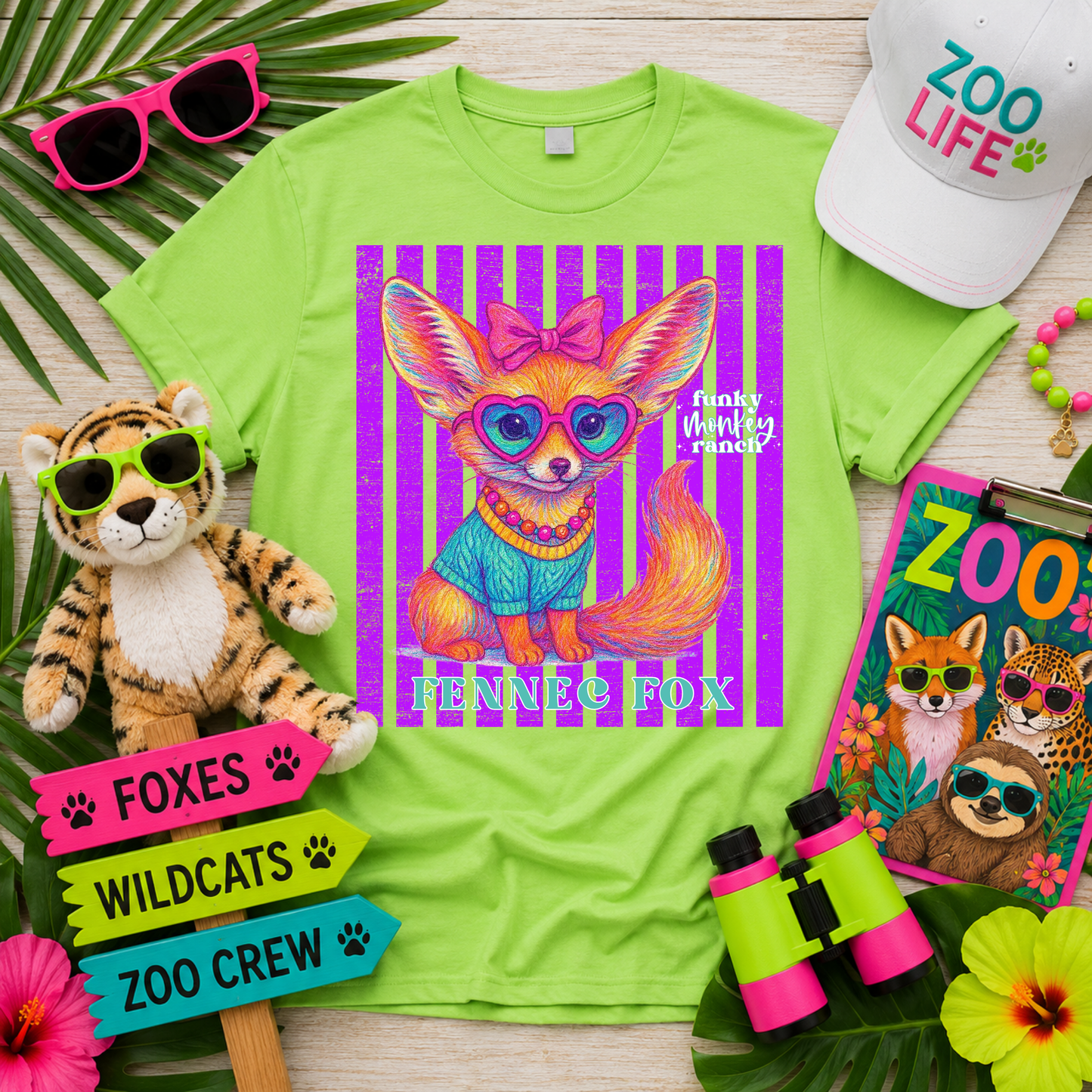 Bright Summer Fennec Fox Shirt