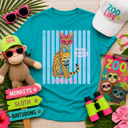 Bright Summer African Serval Shirt
