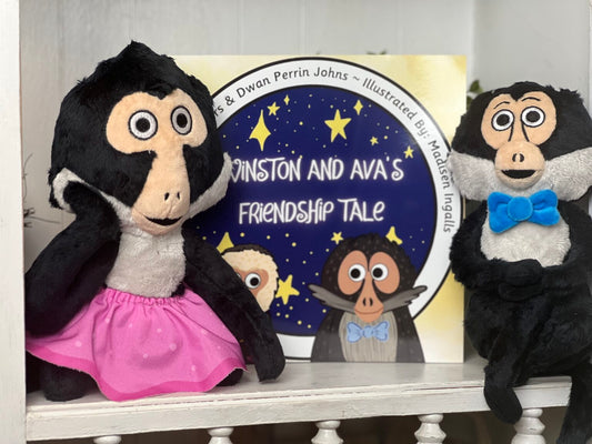 Winston and Quinley Plushies - Custom Spider Monkey Plush Animal